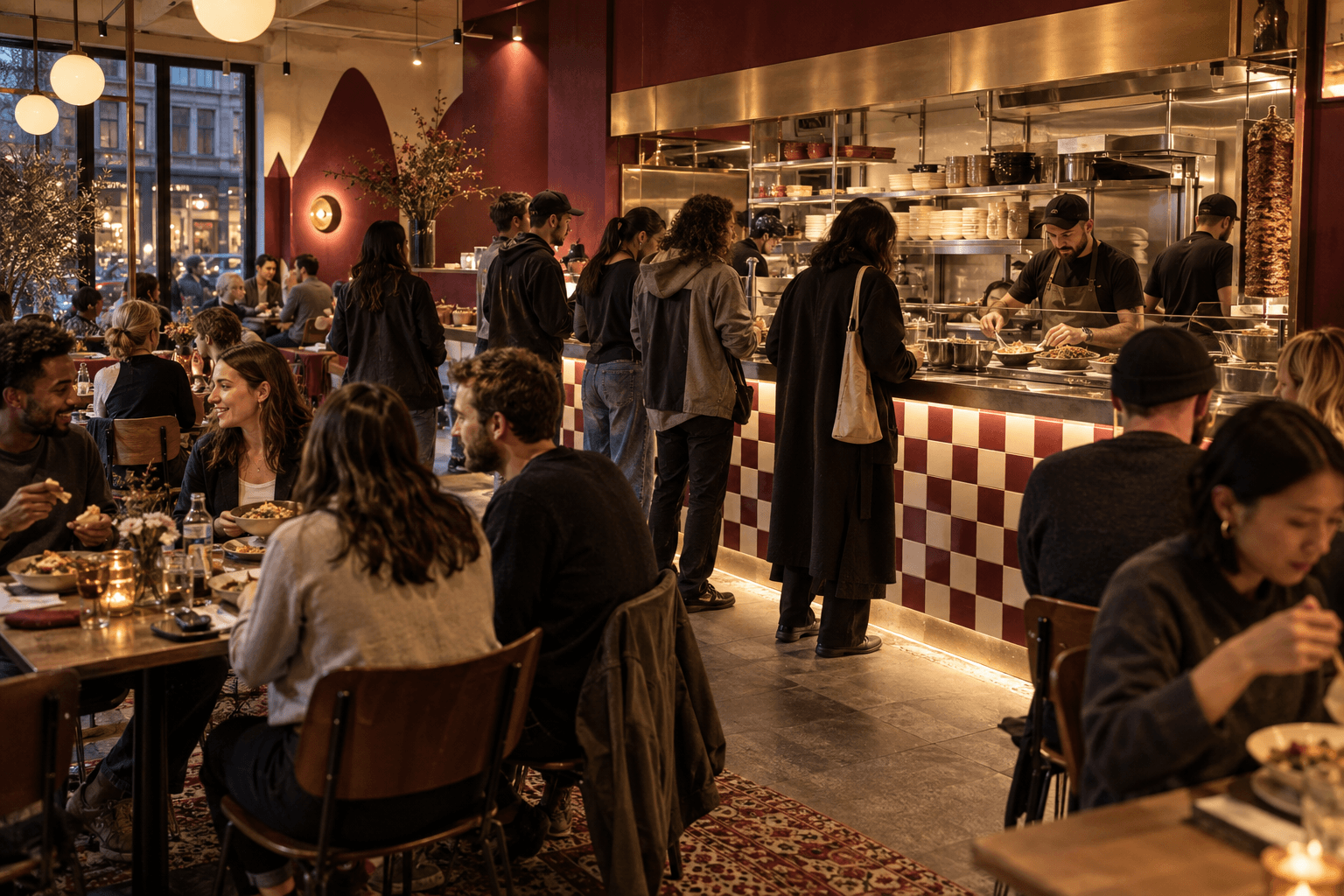 Restaurant interior illustrating the Zusshu outlet concept